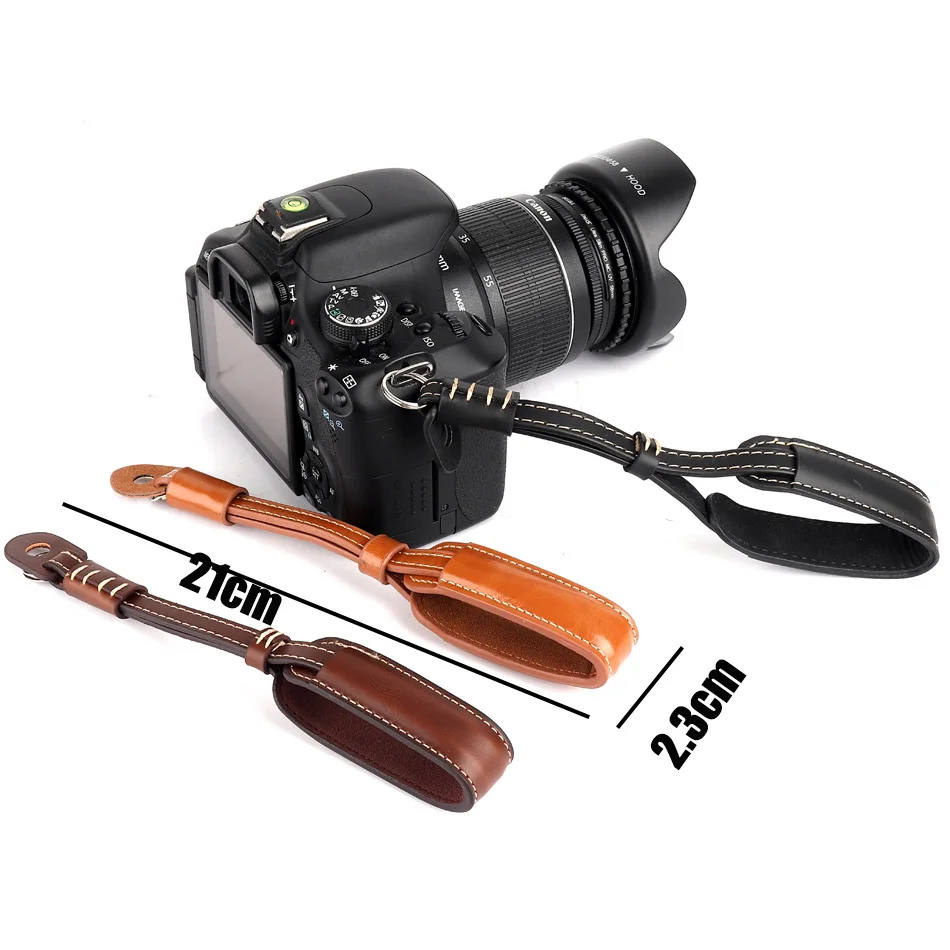 

Camera Strap PU Leather Camera Wrist Hand Strap Grip For Sony Olympus Nikon Fujifilm X-T3 X-T2 Canon EOS R 4000D 1300D 800D 750D