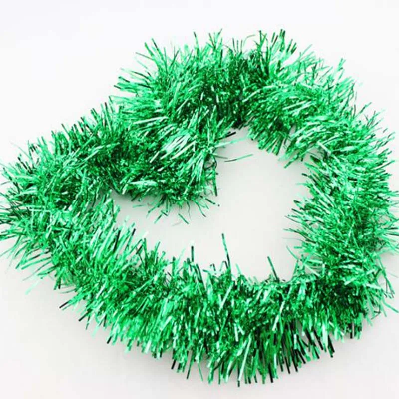 2 м красочная гирлянда, украшение для рождественской елки, принадлежности для вечеринки на открытом воздухе, украшения для свадьбы, фестиваля, дня рождения - Цвет: Зеленый