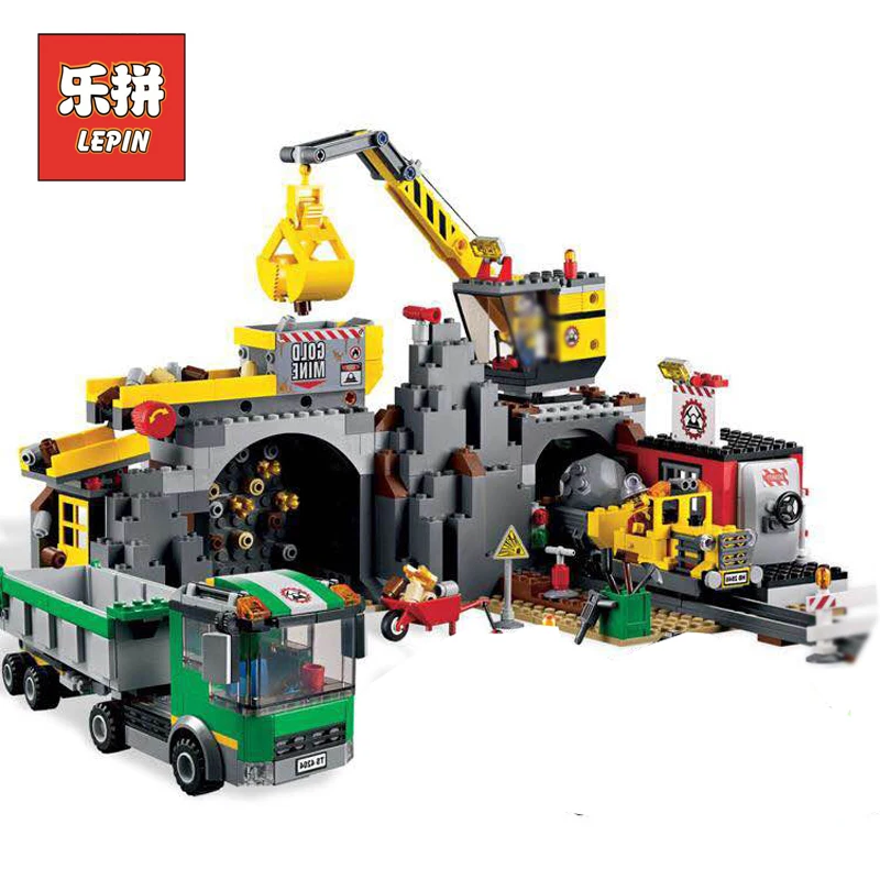 

Lepin 02071 Genuine City Series The City Mine Set Assemblage LegoINGlys 4204 Model Building kits Blocks Bricks Educational Toys