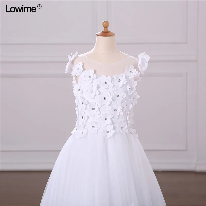 New Real Photo vestido de festa longo A-Line Scoop Sleeveless Evening Dresses Court Train Prom Dresses Long 2018 (3)