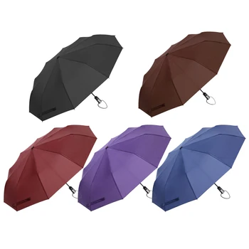 

Umbrella rain lady comfortable fully automatic folding umbrella business men windproof automatic umbrella automatic three fold