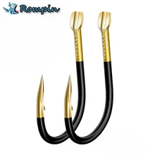 Rompin 10 шт./лот размер 1-15# рыболовный крючок с колючей цветной вольфрамовый сплав Навальный рыболовный крючок рыболовные принадлежности Карп Рыба Pesca