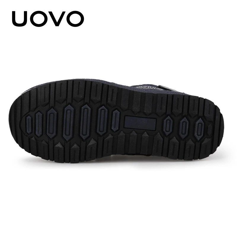 UOVO/ Новое поступление, детские зимние сапоги для мальчиков и девочек, теплая зимняя обувь, модная детская обувь до середины икры, европейские размеры#30-38