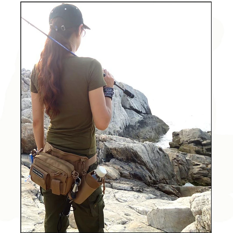 

22*10*14cm Waist Bag Pockets Fishing Tackle Bag fishing tackle