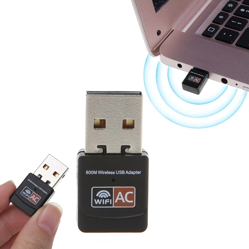 USB Dual Band WiFi Adapter 600Mbps Wireless Adapter Dual band 2.4G+5Ghz