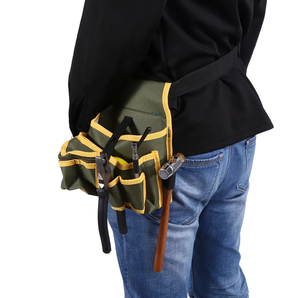 Durable Utility Canvas Kit Pocket Pouch Organizer Waist Bag Mechanic