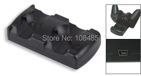 Hothink Caricabatterie Dock Di Ricarica Doppio 2 In 1 Per Controller Wireless Ps3 Sony/Controller Di Spostamento Ps3