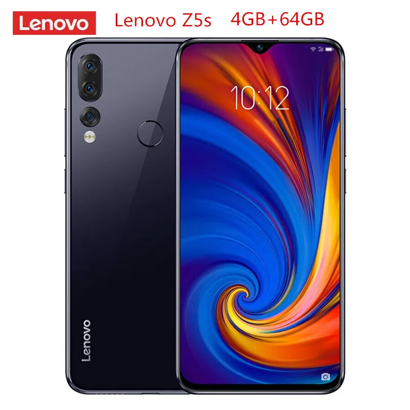 Lenovo Z5s 4G смартфон 6 3 ''Android P Qualcomm Snapdragon 710 Восьмиядерный 4 Гб 64 16 0 Мп отпечаток