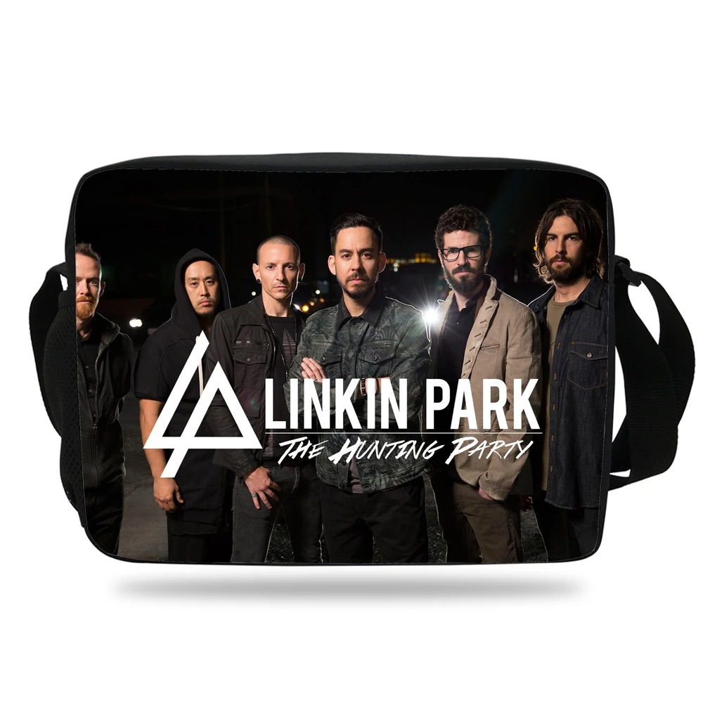 

Fashion Girls School Bag Student Music Band Linkin Park Shoulder Bag for Teenagers Bookbag Boys travel bag