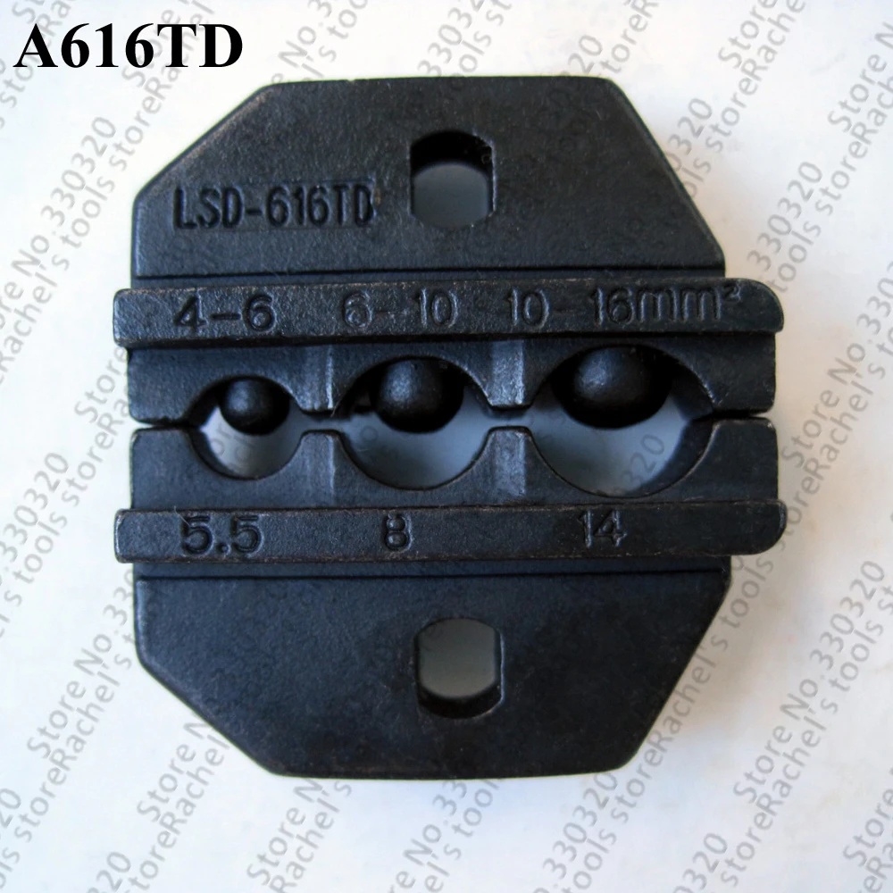 

A616TD crimp die sets crimping jaws for non-insulated cable lugs terminals