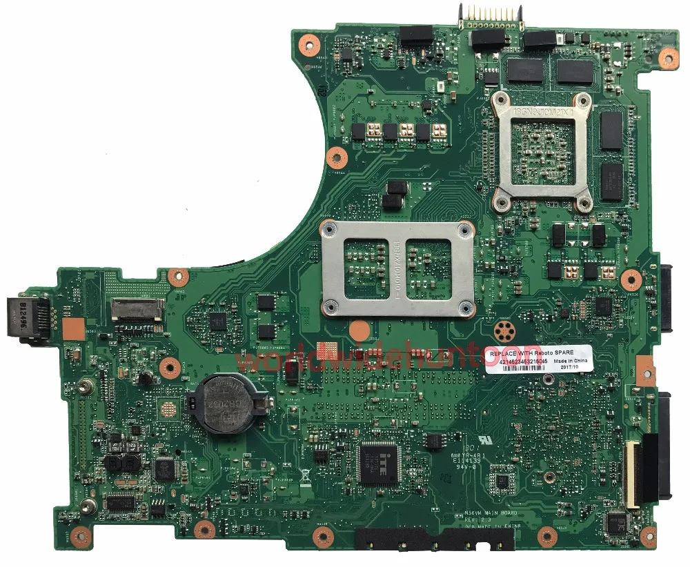 Классная материнская плата для Asus N56VM гнездо для ноутбука PGA989 чипсет HM76 P/N N56VM основная плата GT630 2G DDR3 полностью протестирована