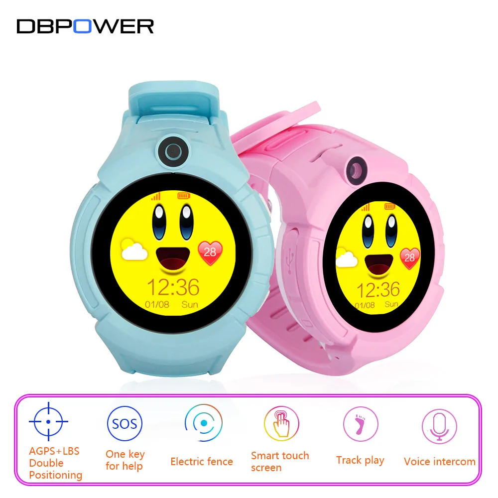 DBPOWER T10 AGPS Smart Kids Safe Smart Watch SOS Call Location Finder