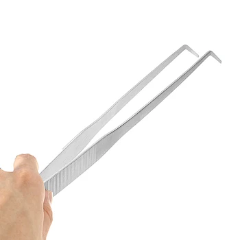 

Straight/Curve Aquarium Tweezers 27/38/48cm Stainless Steel Fish Tank Trimming Maintenance Tools Kit For Live Plants Grass