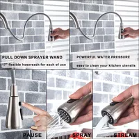 Rozin Purification Kitchen Faucets Black Pull Out Kitchen Water Filter Tap 3 Way Mixer torneira para cozinha de parede Crane 6