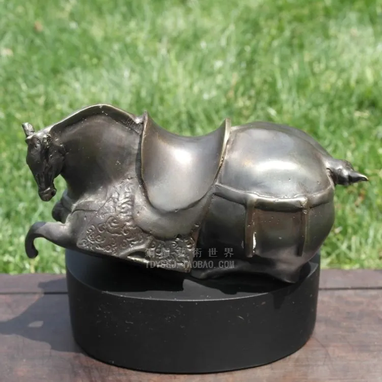 

Old antique Bronze Arts & Crafts Rich horse copper sculpture crafts home decoration gift decoration bronze sculpture,
