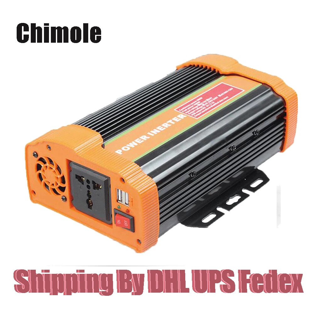 

1000W Microprocessor Power Inverter DC 12V/24V to 110V 220V AC Car Inverter+Dual USB Car Adapter Modified sine wave inverter