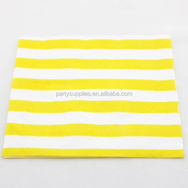 1000 шт желтые бумажные салфетки красочные шеврон горошек полосатые бумажные салфетки для вечеринки