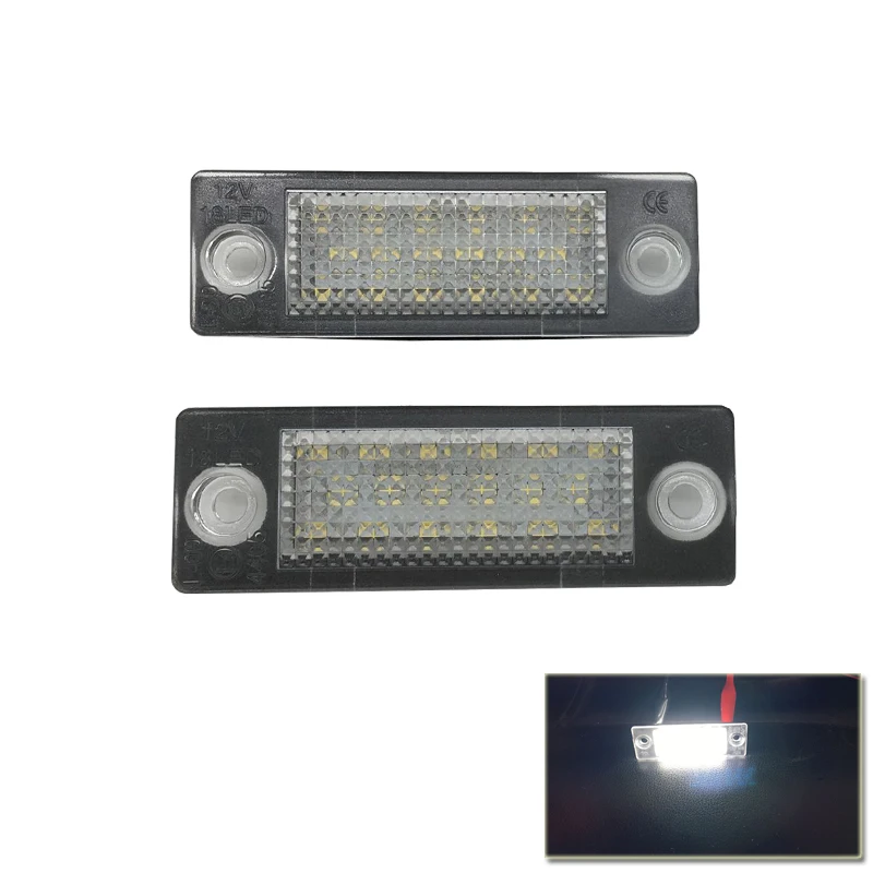 2PCs 18 Led License Number Plate Light Lamp For VW T5 Caddy Golf Passat