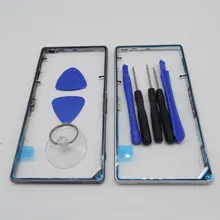 Original Metal Middle Frame Bezel Housing Replacement for Sony Xperia Z1 L39h C6903 Middle Side Plate with tools – black/white