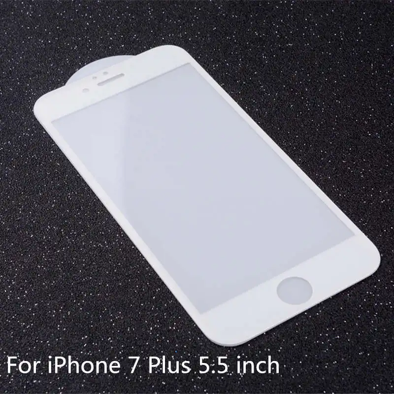 4D(2nd Gen 3D) полное покрытие закаленное стекло для iPhone 7 7 Plus изогнутая взрывобезопасная пленка 9H жесткий чехол на 7 7PLus 4," 5,5" - Цвет: Wither For 7 Plus