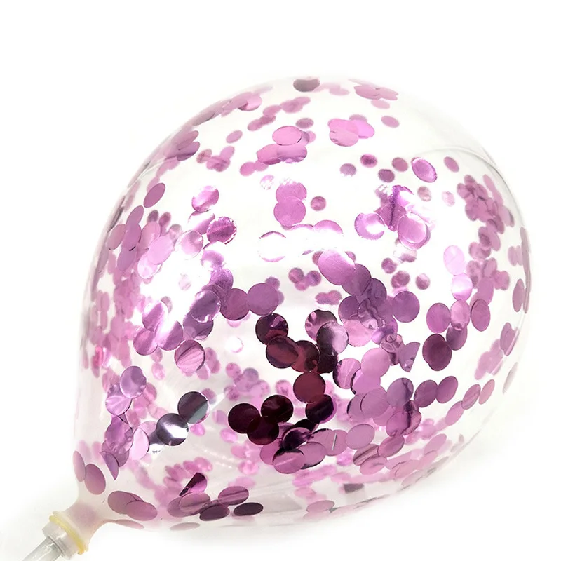 

5Pcs 12'' Confetti Balloon Clear Balloons Party Wedding Party Decoration Kid Children Birthday Party Supplies Air Balloon Toys