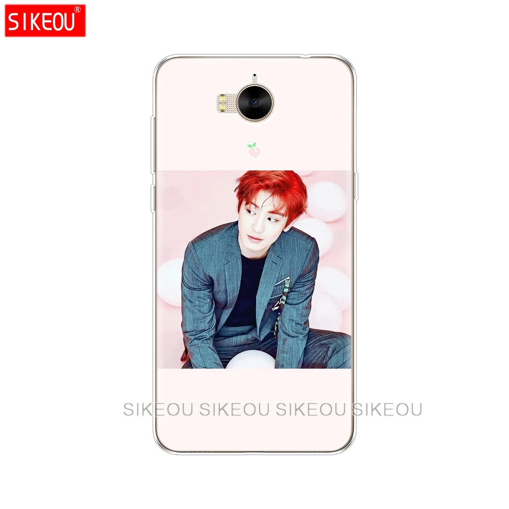 Силиконовый чехол для телефона huawei Y3 Y6 Y5 2 II 2017 nova 3e 2s LITE plus Kpop exo LUHAN Park Chanyeol|Бамперы|
