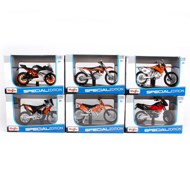 MAISTO 1:18 KTM RC 390 Мотоцикл Велосипед литая модель игрушки в коробке 14175