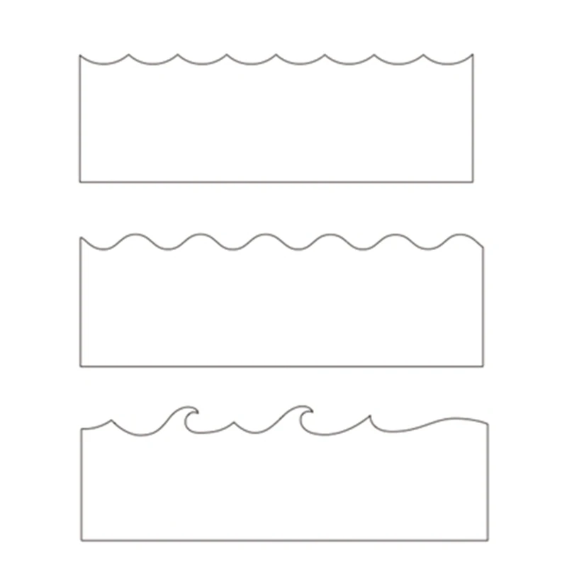 Cloud Wave Line Frame Plastic Stencil For DIY Scrapbooking Decorative Embossing DIY  Cards Crafts Plastic Template Drawing Sheet