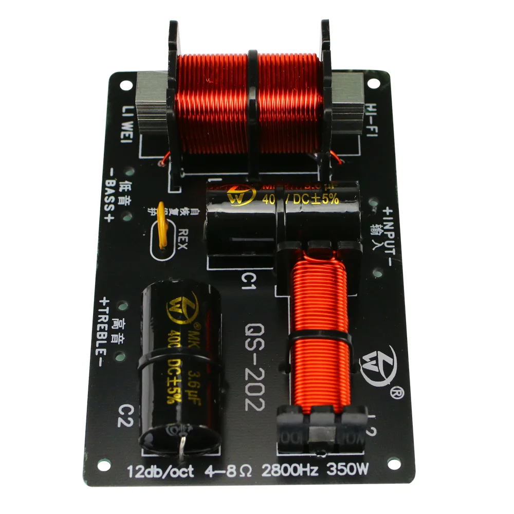 Ghxamp-placa de Áudio Divisor de Frequência para Alto-falante Filtro de Alto-falante Vias 2800hz Peças 2 350w 700w 4-8ohm - Image 3