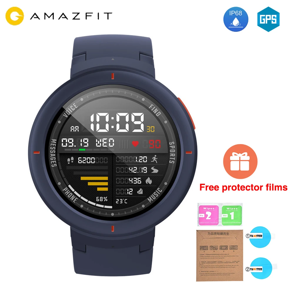 

NEW Global Version Huami AMAZFIT Verge Smart Watch 3 Alexa GPS IP68 Waterproof Multi-Sports Smartwatch Health Tracker