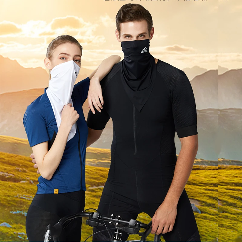 

New UV Protection Outdoor Riding Mask Ultra-Thin Breathable Ice Silk Longth Masks Sunscreen Ear Loops Mask For Women Men