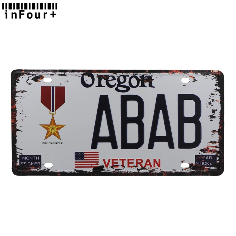 США Орегон ABAB металлический Автомобильный Номерной Знак Винтажный для домашнего
