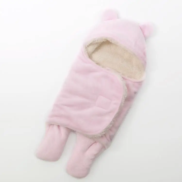 2017 Baby winter sleeping bags wool soft winter wrap sleepsacks newborn
