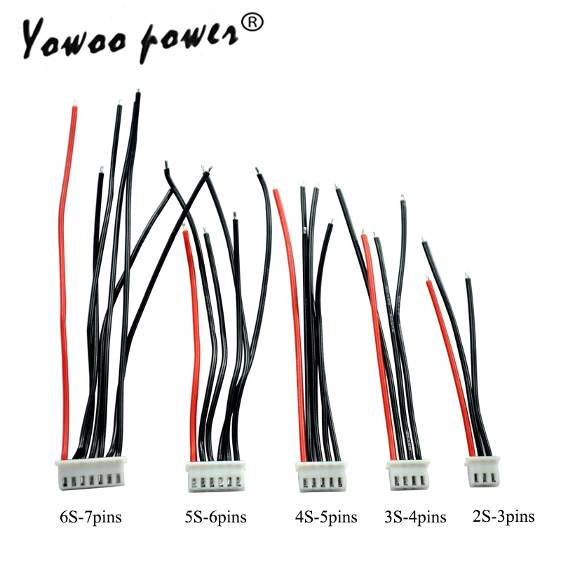 5 шт. Lipo 2S 3S 4S 5S 6S батарея балансировщик провода кабель JST-XH JST XH разъем адаптера 22AWG 100 мм 10 см