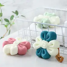 Портативная Цветочная мочалка из люфы, молочный душ, сетчатая губка, массажные принадлежности для чистки, щетка для ванны, пенопластовые пузырьки, средства для скруббера тела