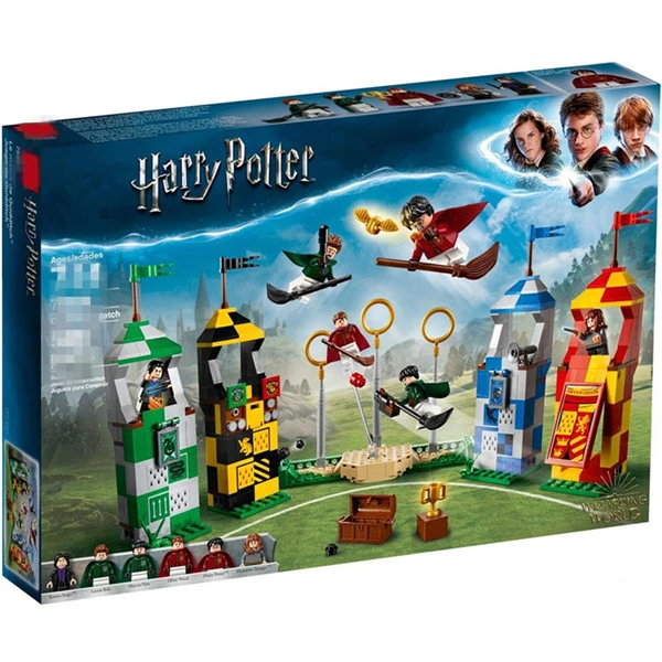 

New Harry Potter Movie Quidditch Match Compatible With Legoings Harry Potter 75956 Building Bricks Blocks Toys Children Gifts