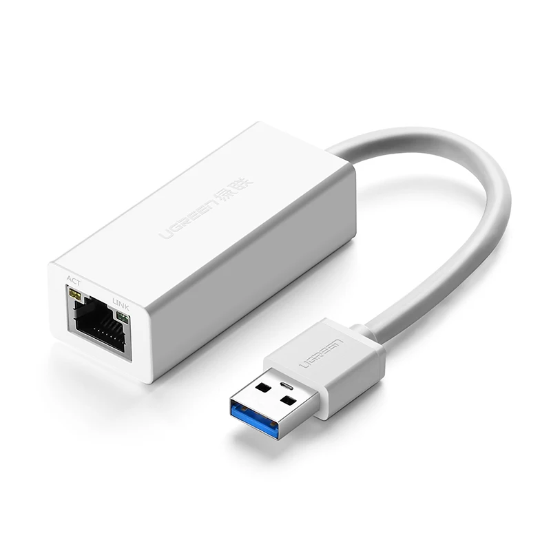 USB 3,0 1000 Мбит/с гигабитный сетевой адаптер USB 3,0 к RJ45 Ethernet Интернет сетевая карта для Windows 7/8/10/XP USB Ethernet - Цвет: Белый