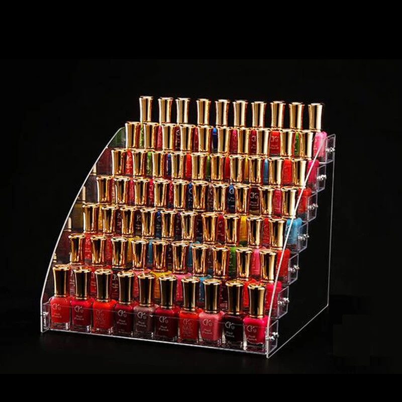 Fashion Acrylic Cosmetic 2-7 Layers Clear Acrylic Organizer Lipstick Jewelry Display Stand Holder Nail Polish Essential Oil Rack hot selling acrylic cosmetic 2 7 layers clear acrylic organizer lipstick jewelry display holder nail polish essential oil rack