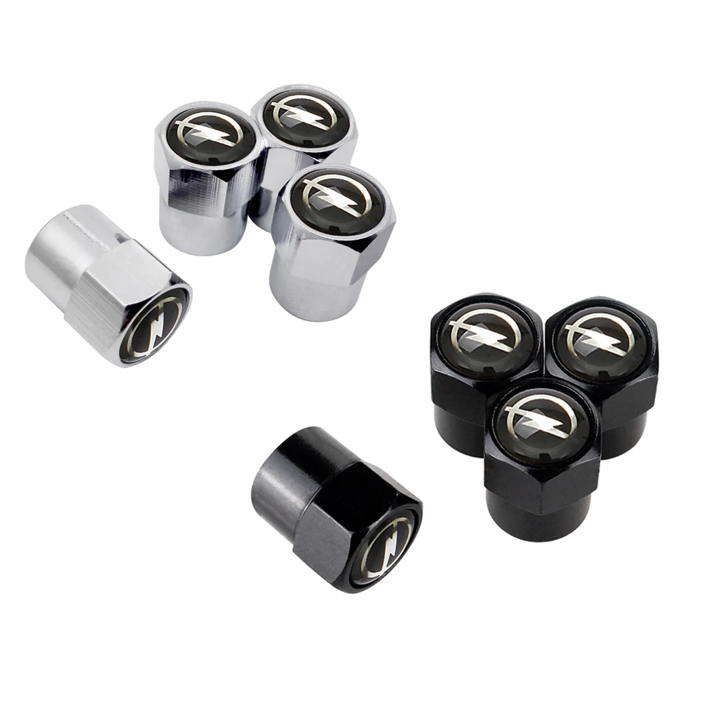 Tire Valve Caps Wheel Stem Metal Decor For Opel Corsa D Mokka Ampera Astra H G Vectra Zafira Agila Meriva Omega Car Accessories |