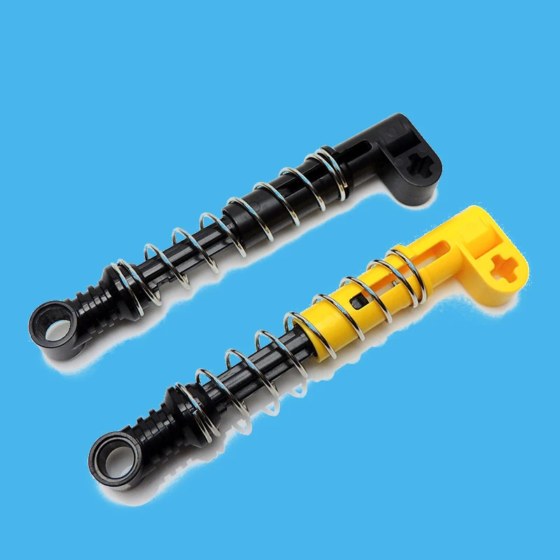 

1Piece TECHNIC PARTS Technic Shock Absorber 9.5L with Extra Hard Spring Self-Locking Brick Blocks Part Compatible with 95292c01