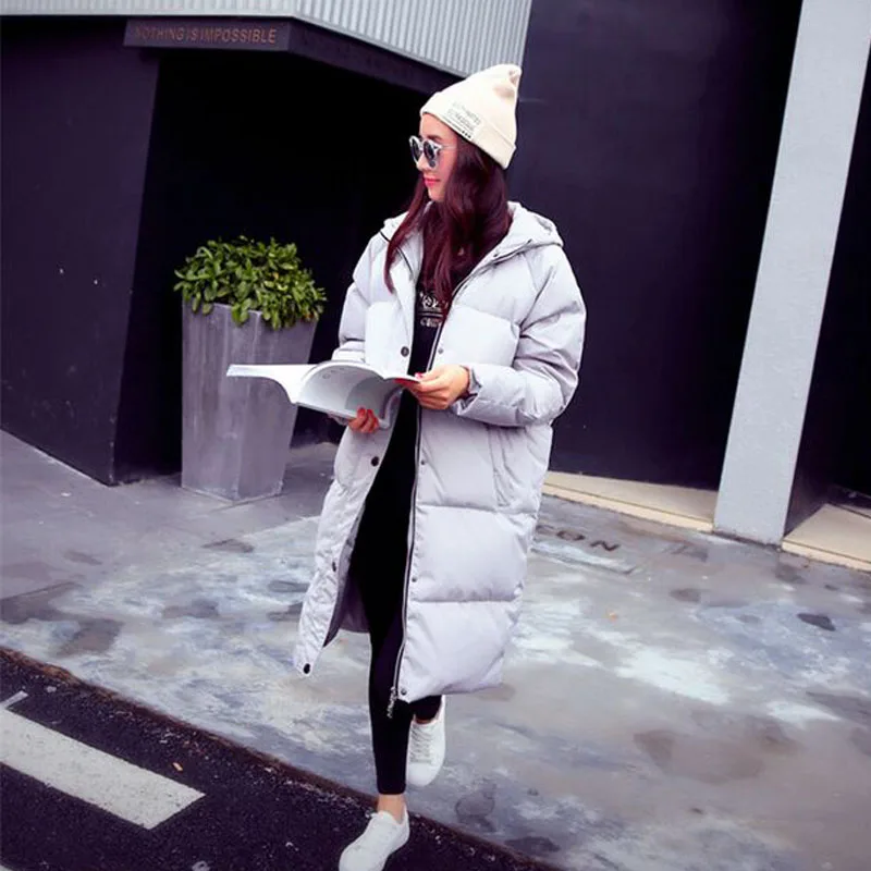 

High Quality Winter Jacket Women 2018 New Fashion Women's Winter Coat Hooded Warm Thicken Long Loose Parka