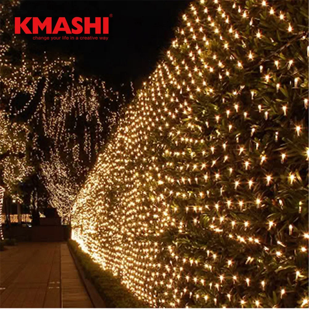 Kmashi теплый белый свет чистый 6 м x 4 672 светодиоды Рождество строки