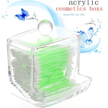 Чистый акриловый держатель для хранения коробки палочки Органайзер сумочка для косметики