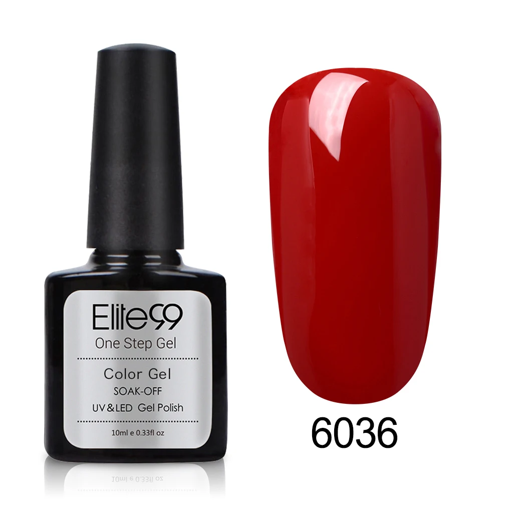Elite99 Полупостоянный один шаг ногтей кисточки для дизайна ногтей светодиодный стойкий Гель-лак Декоративный Лак для ногтей 10 мл без необходимости База Топ розовый 1 - Цвет: YBJ6036
