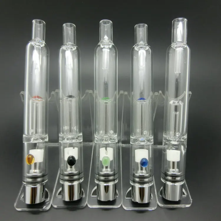 Buy E cigarette Glass Water filter Pipe Wax Ceramic Coils Vape Tank for ego