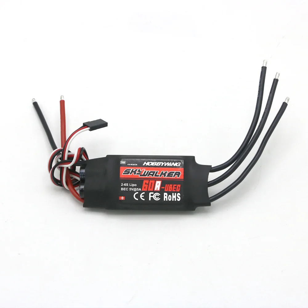 100% оригинальный контроллер скорости Hobbywing SkyWalker 60A бесщеточный ESC с 5 В 3 А UBEC для