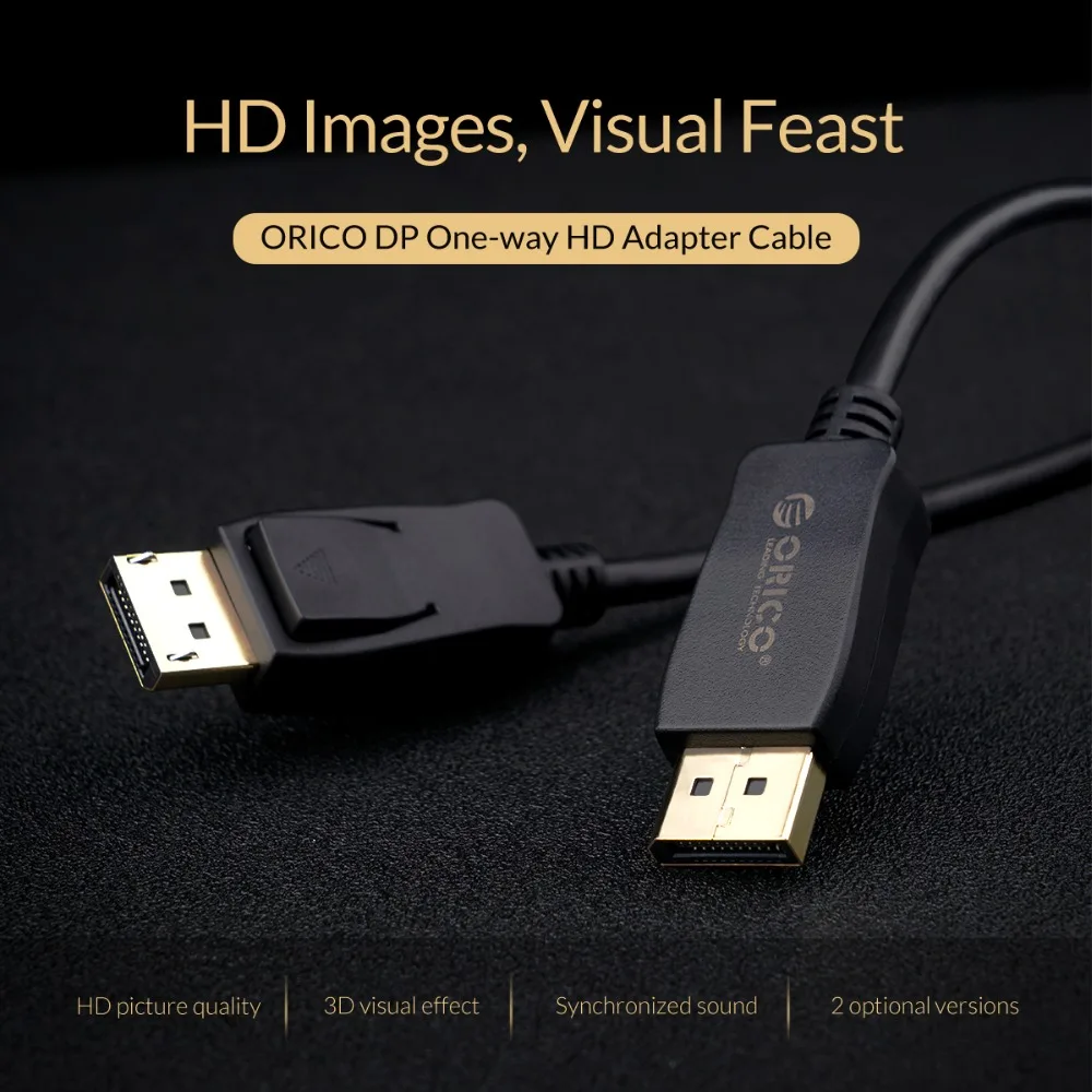 Порт дисплея ORICO к HDMI DP DVI кабель 1 2 версия 4K 30 Гц 60 адаптер видео аудио для ПК