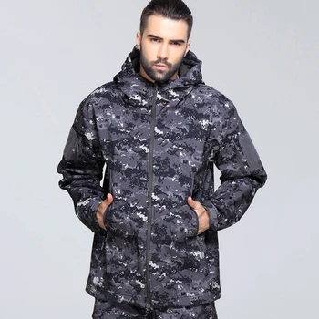 

Military Tactical Jacket Lurker Shark Skin Soft Shell men Windbreaker Army Camouflage Waterproof Hooded Camo Hunt Clothes