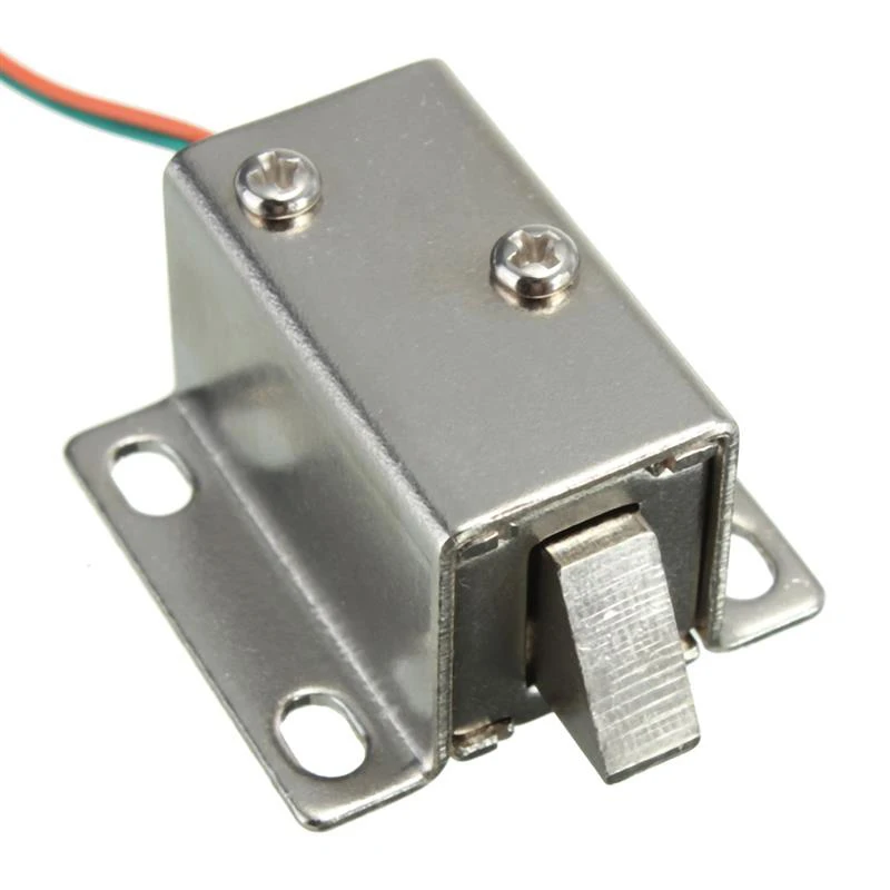 

Electric Cabinet Door Lock Assembly Latch Solenoid for Drawer Locker Lock DC 12V