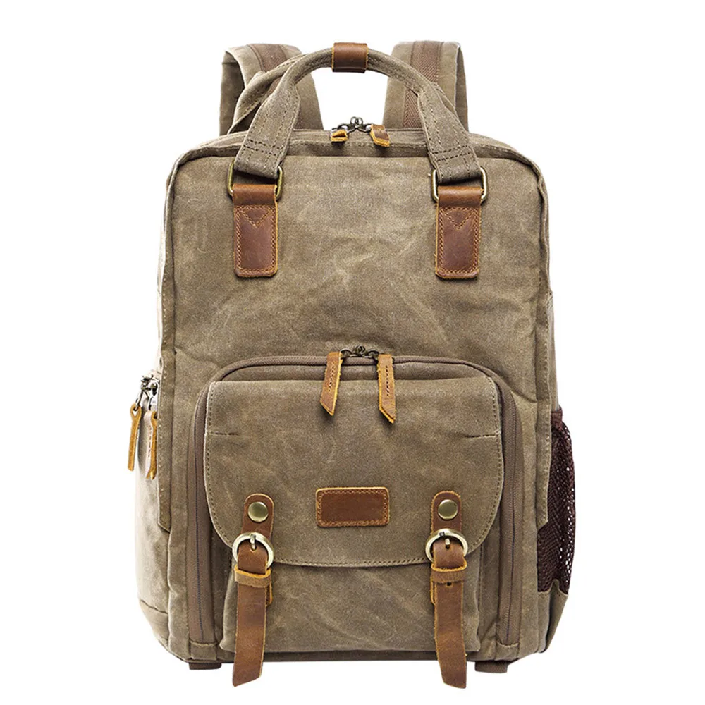 

OCARDIAN Outdoor Sport Bag Men Women Hunting Camping Travel Bag Vintage Photography Backpack Waterproof Photography Canvas Bag